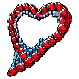 Pixel Heart Frame Png 05252024 PNG image