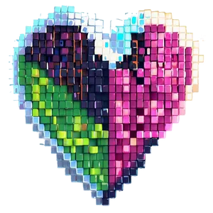 Pixel Heart Game Art PNG 06202024 PNG