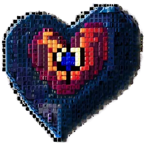 Pixel Heart Game Art PNG 48 PNG