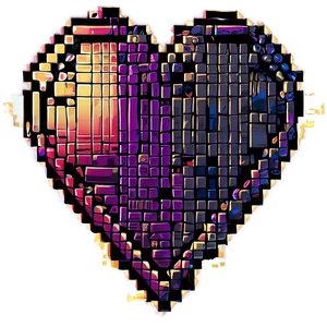 Pixel Heart Game Art PNG Iuo PNG