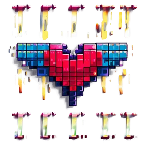 Pixel Heart Logo Png Piy PNG image