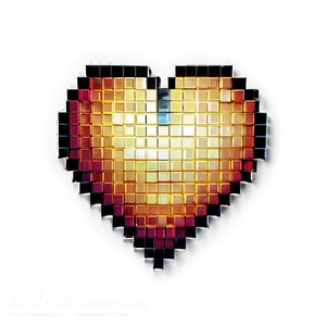 Pixel Heart Mosaic Png 05252024 PNG image