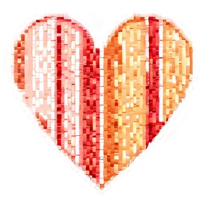 Pixel Heart Mosaic Png 31 PNG image