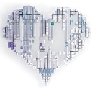 Pixel Heart Outline Png Epm PNG image