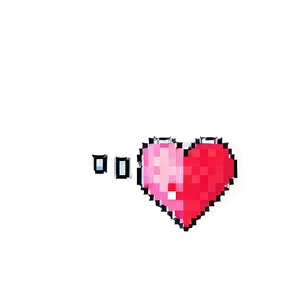 Pixel Heart Outline PNG Frl91 PNG