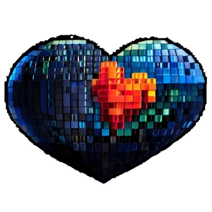 Pixel Heart Sticker Png Gwm PNG image
