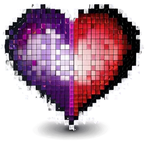 Pixel Heart Vector PNG 1 PNG