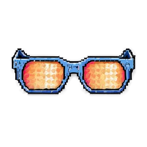 Pixel Meme Sunglasses Png Qnv PNG image