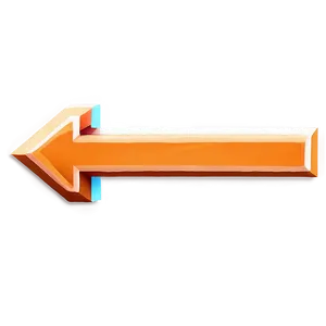 Pixel Orange Arrow PNG 06262024