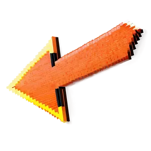 Pixel Orange Arrow PNG Qeb34 PNG