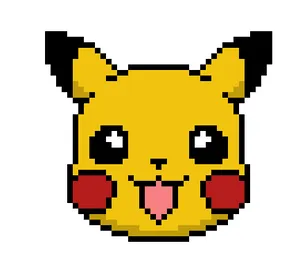 Pixel Pikachu Artwork PNG image