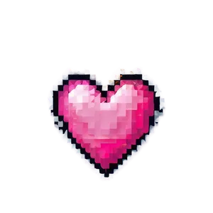 Pixel Pink Heart PNG Sfw PNG
