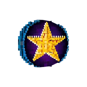 Pixel Rounded Star Png 78 PNG image