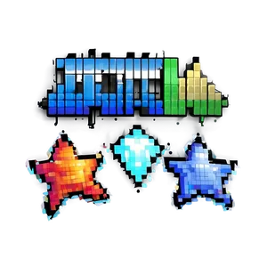 Pixel Star Background PNG 06212024