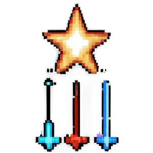 Pixel Star Power-up Png Qoe PNG image