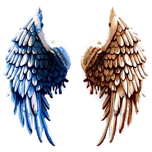 Pixelated Angel Wings PNG 65 PNG