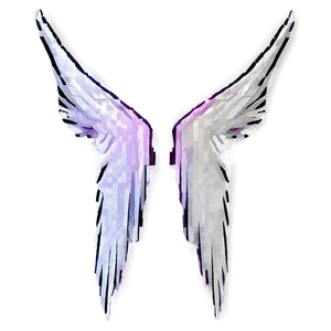 Pixelated Angel Wings PNG Xuw PNG