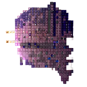 Pixelated B PNG image