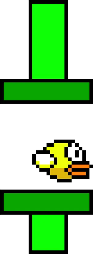 Pixelated Bird Game Flappy Bird PNG image