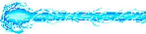 Pixelated Blue Laser Beam PNG image