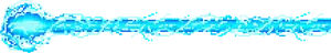 Pixelated Blue Laser Beam PNG image