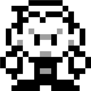 Pixelated Character Portrait