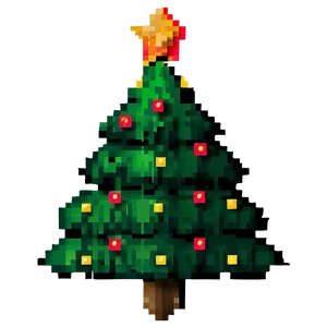 Pixelated Christmas Tree PNG 06242024 PNG
