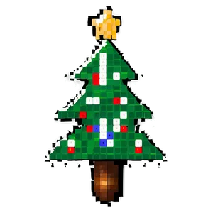 Pixelated Christmas Tree PNG 06242024 PNG