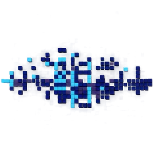 Pixelated D PNG image