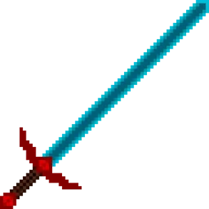 Pixelated Diamond Sword