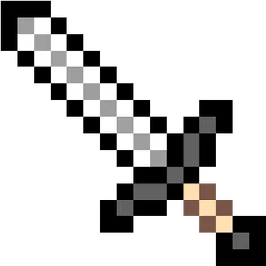 Pixelated Diamond Sword Icon
