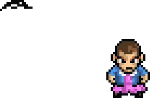 Pixelated Eleven Stranger Things PNG