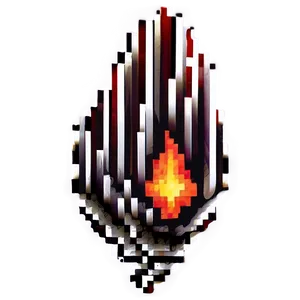 Pixelated Fire Flame PNG Hof16 PNG
