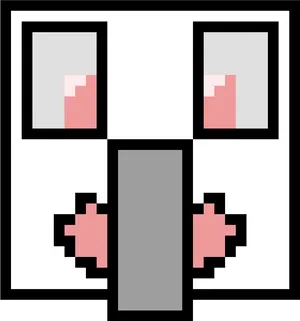 Pixelated_ Ghost_ Face PNG image