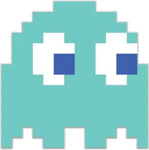 Pixelated Ghost Graphic PNG image