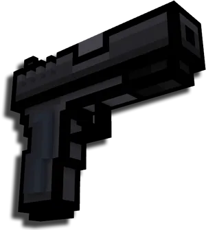 Pixelated Glock Silhouette