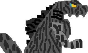 Pixelated Godzilla Profile