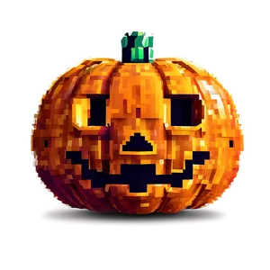 Pixelated Halloween Pumpkin PNG Fim31 PNG