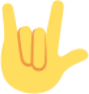 Pixelated Hand Gesture Libra Sign PNG image