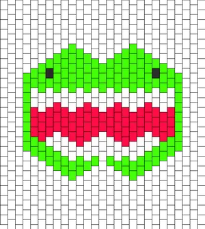 Pixelated Hearts Surgical Mask Design PNG image