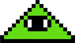 Pixelated Illuminati Triangle