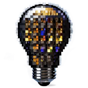 Pixelated Light Bulb PNG 06242024 PNG