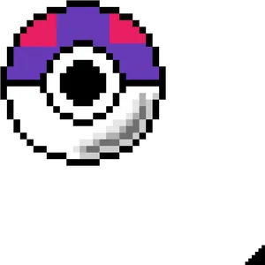 Pixelated Master Ball PNG image