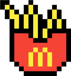 Pixelated Mc Donalds Logo PNG image