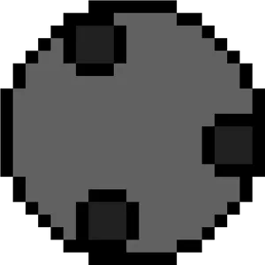 Pixelated Meteorite Icon PNG image
