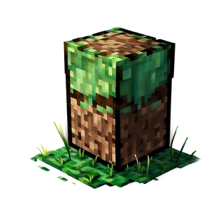Pixelated Minecraft Grass Block Png Ych PNG image