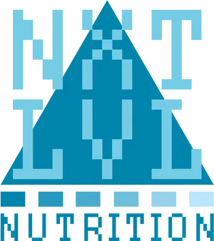 Pixelated Nutrition Logo Design PNG image