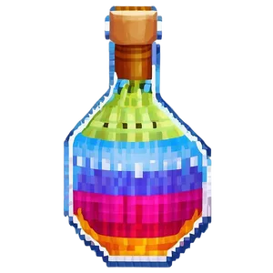 Pixelated Potion Bottle PNG Iat PNG
