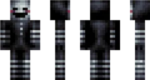Pixelated Puppet Character PNG
