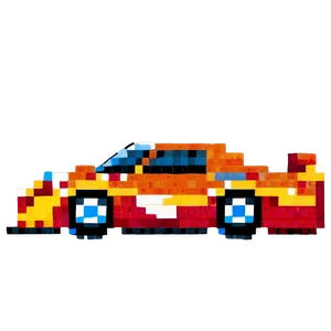 Pixelated Racing Car Png Nrc41 PNG image